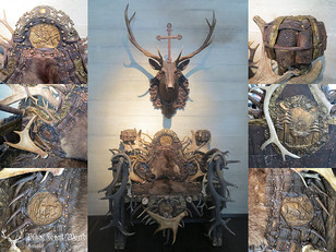 Majestic Antler throne chair