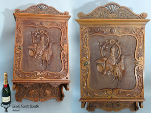 Black forest carved Cabinet