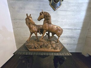 Black forest carving carved horse