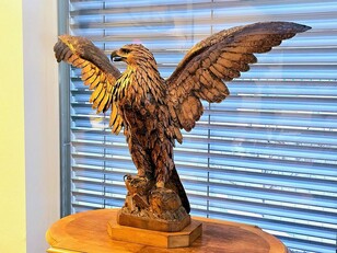 Black forest carved eagles deluxe