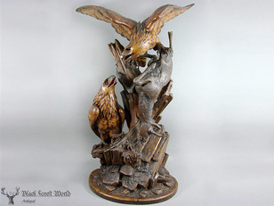  Black Forest carved Eagles Huggler