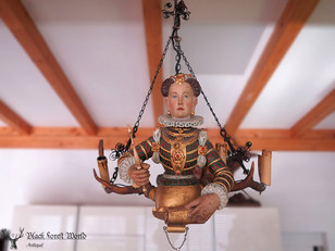 carved patrician chandelier Mermaid